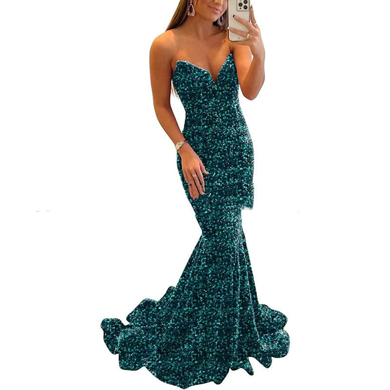 Women Long Prom Party Gown Dress