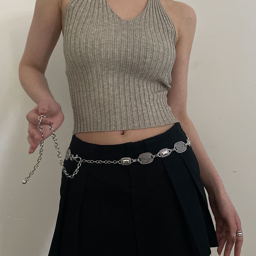 Women Metal Retro Waist Chain