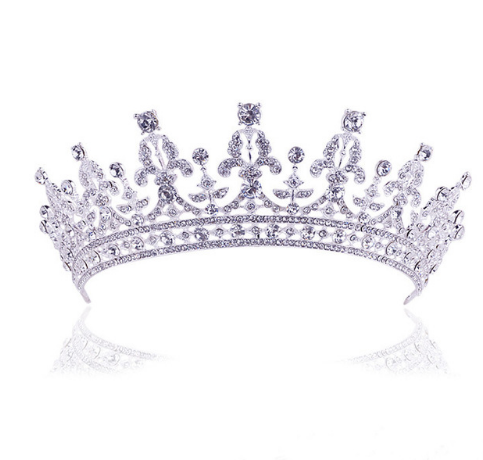 Luxury Crystal AB Bridal Crown Tiara