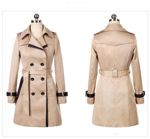 Women Winter Long Trench Coat