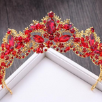 Luxury Crystal AB Bridal Crown Tiara