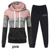 Women hooded casual tracksuit