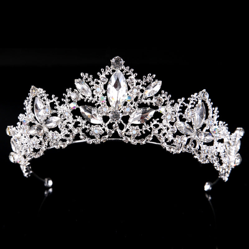 Luxury Crystal AB Bridal Crown Tiara