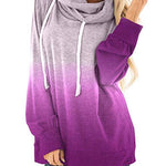 Women Two-colored fashion hoodies