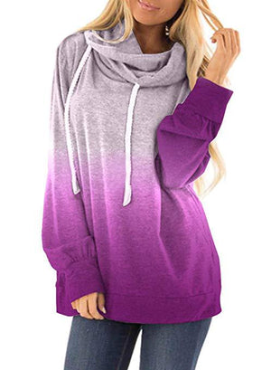 Women Two-colored fashion hoodies