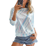 Tie-Dye Print Casual Round Neck Sweatshirt