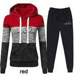 Women hooded casual tracksuit