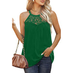 Women's Loose Fit Lace Halter Shirts