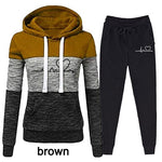 Women hooded casual tracksuit