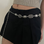 Women Metal Retro Waist Chain