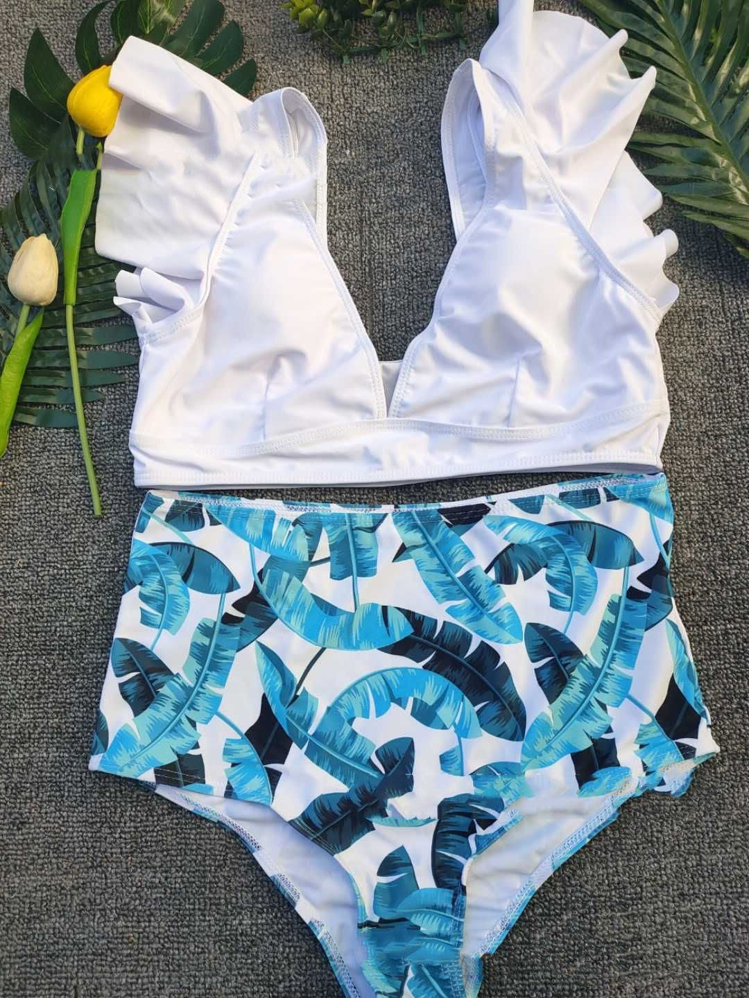 Women Printed Split Bikini Sexy Swimsuit