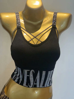 Shoulder Strap Latex Cup Women Vest