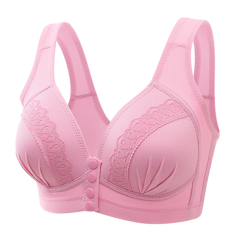 Women Front Closure Button Bra