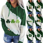 Women Lucky Grass Print Sweatshirts