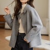 Pineapple Pattern Woolen Coat