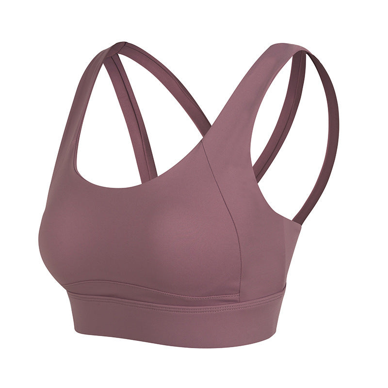 Crossover Shockproof Yoga Bra