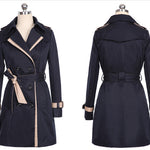 Women Winter Long Trench Coat