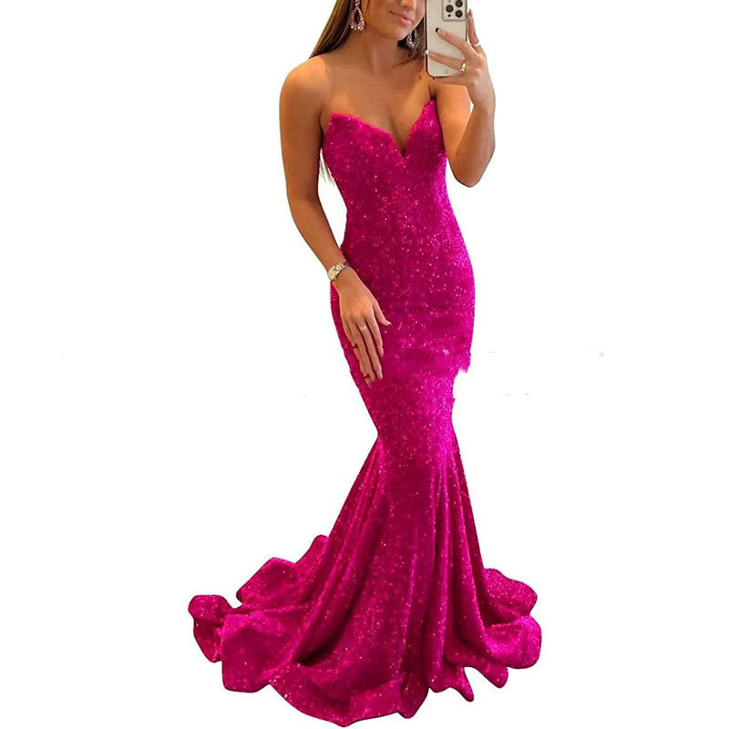 Women Long Prom Party Gown Dress