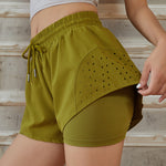 Women's Fake Two-piece Running Shorts