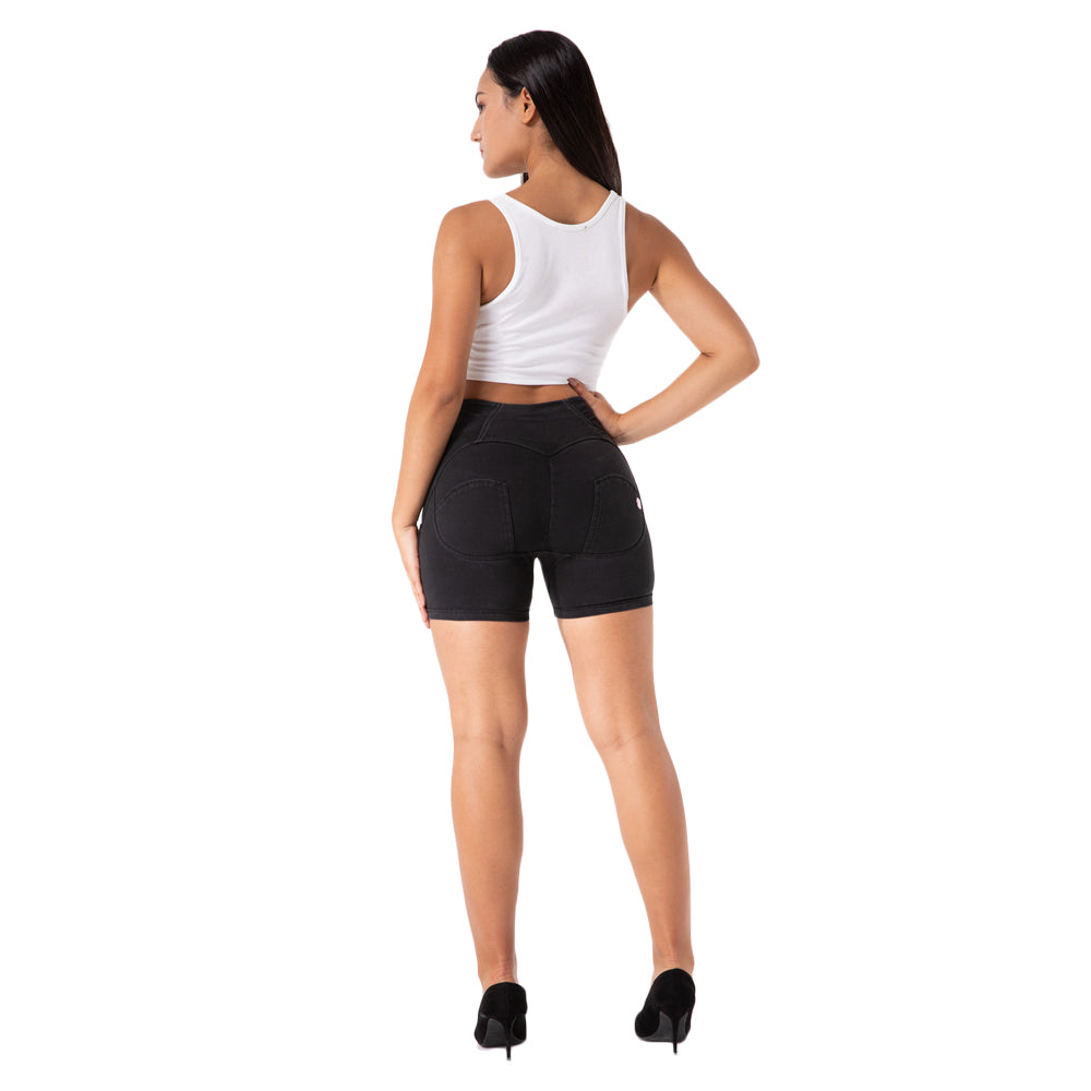 Women's Black Jeans Melody Spandex Shorts